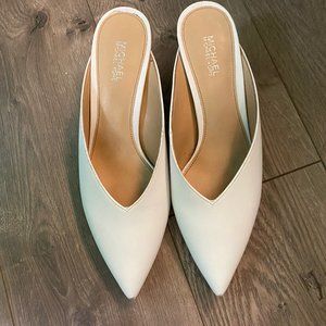 MICHAEL Michael Kors White Mules